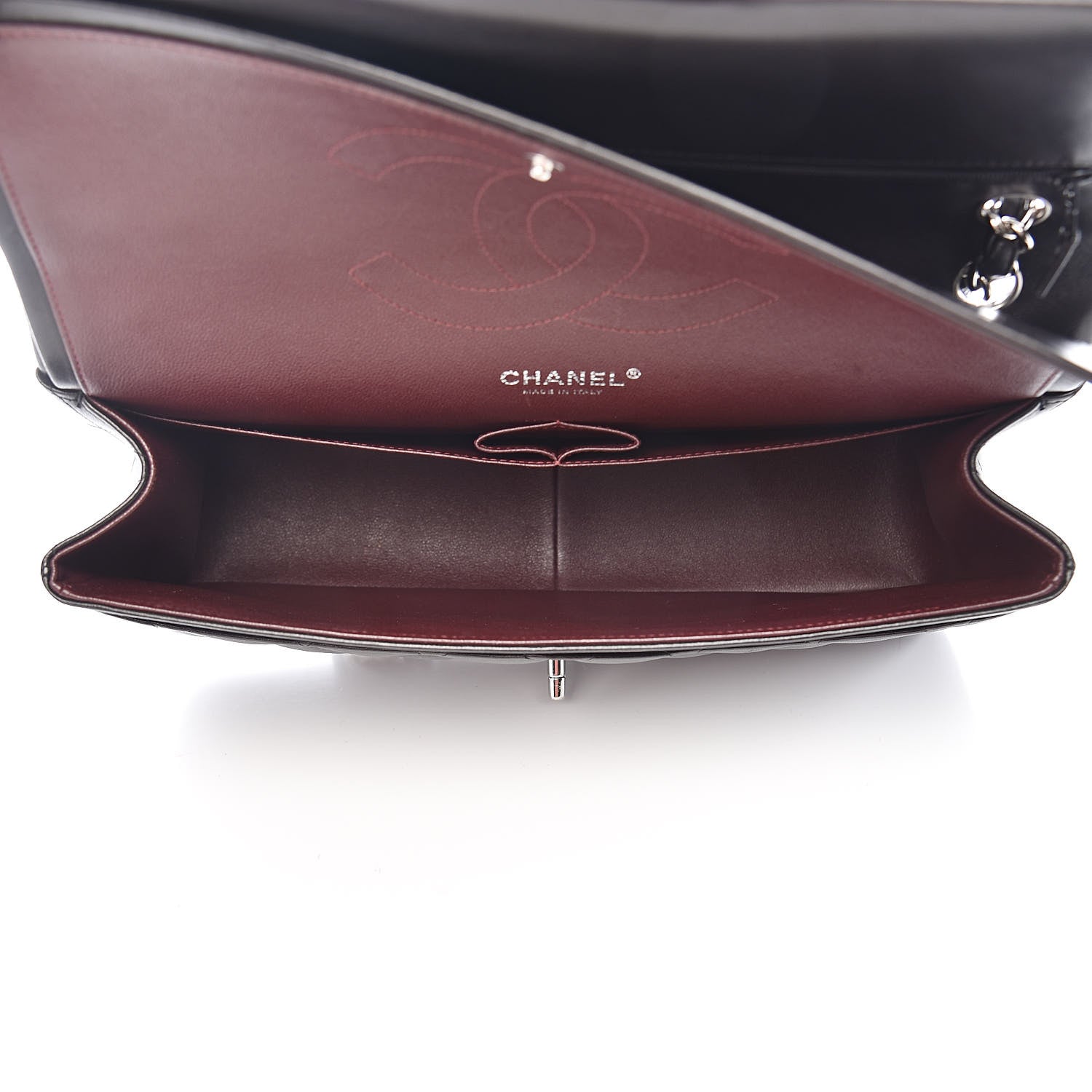 Chanel Lambskin Quilted Jumbo Double Flap Black 5 of 12
