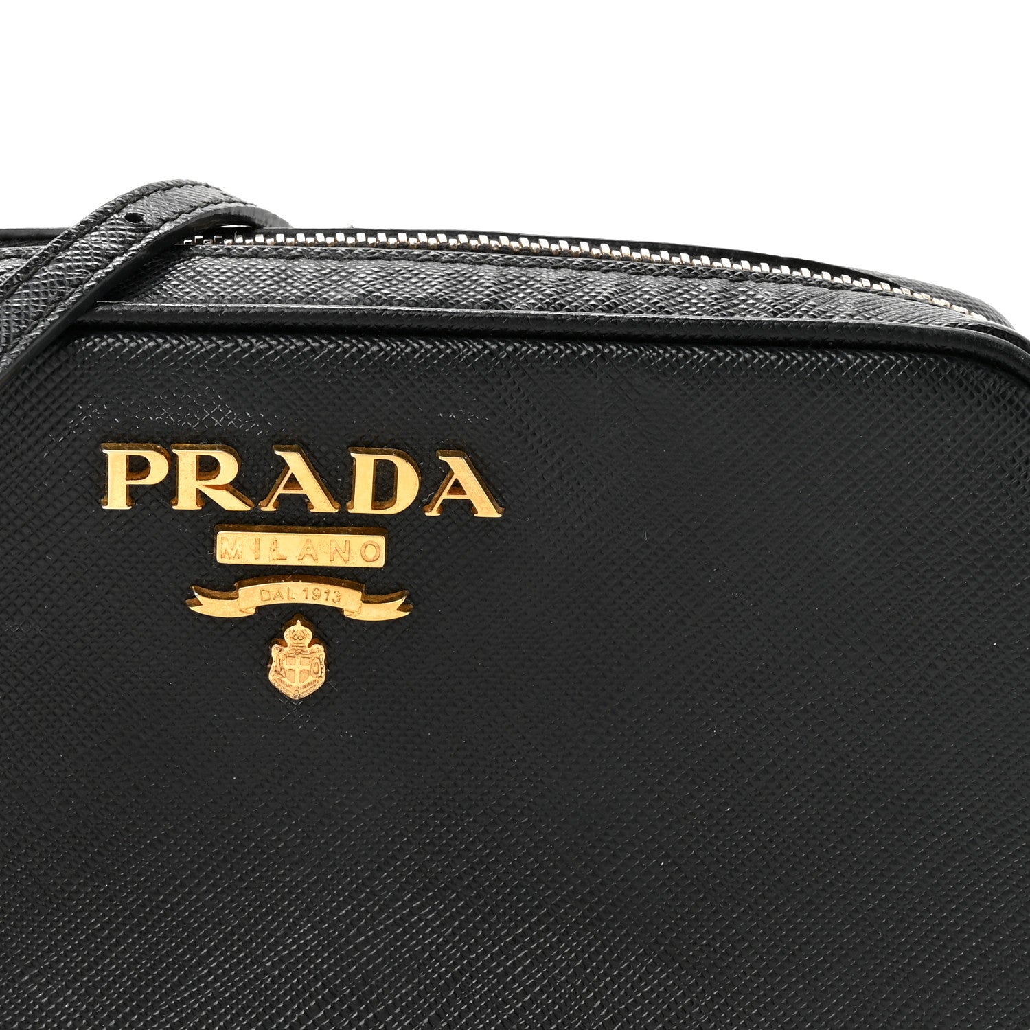 Prada Saffiano Mini Camera Crossbody Bag Black 7 of 13