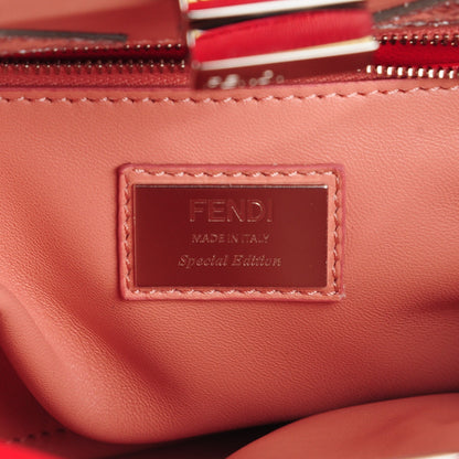 Fendi Nappa Karung Monster Eyes Mini Peekaboo Iconic Satchel Fiamma 7 of 10