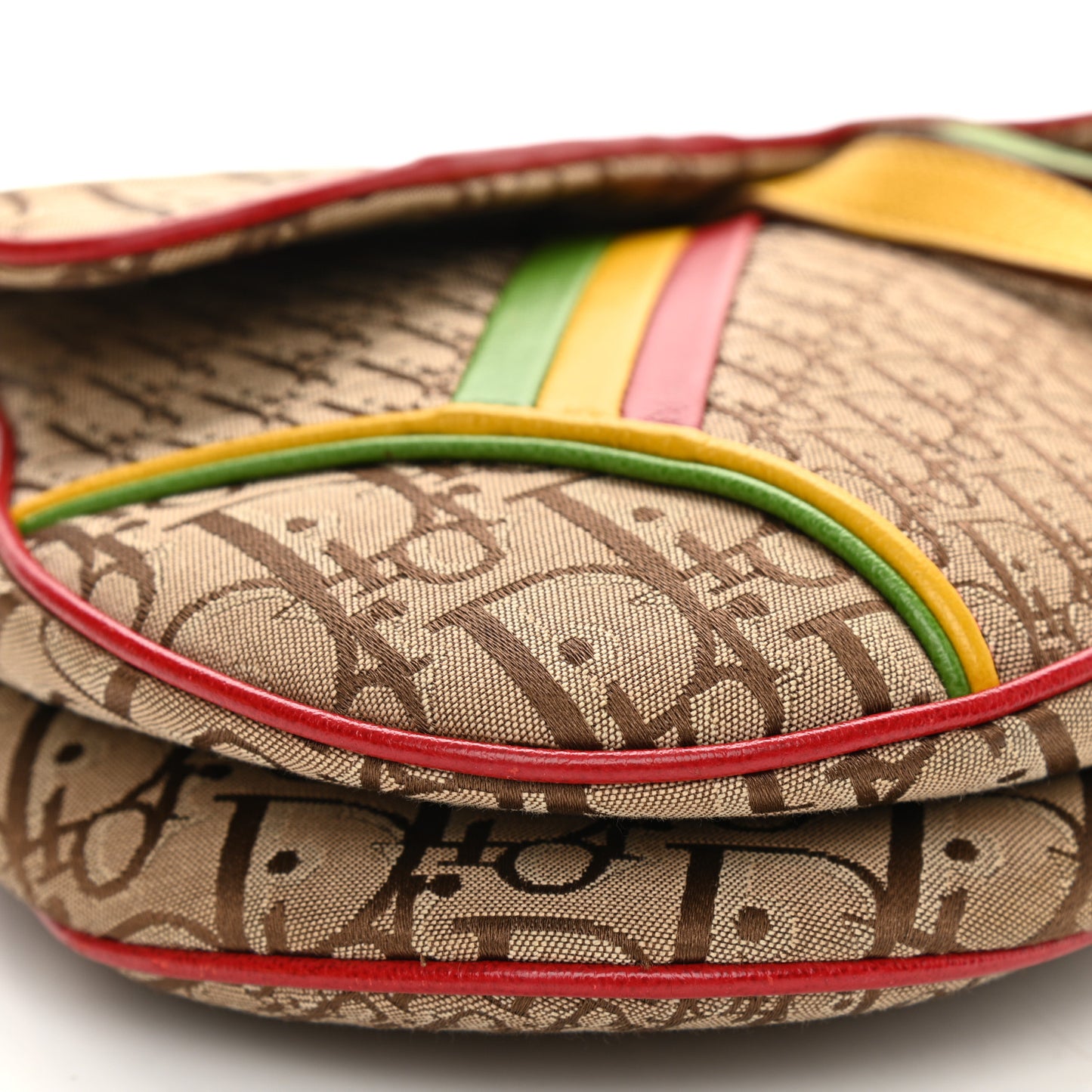 Monogram Rasta Saddle Bag Beige