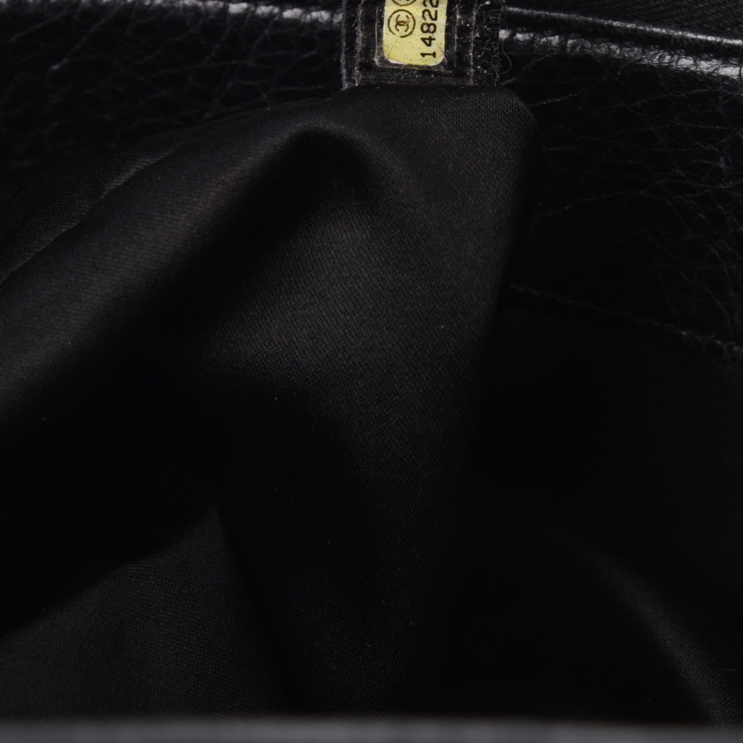 Chanel Glazed Calfskin Diamond Stitched XL On The Road Zip Tote Black 11 of 13