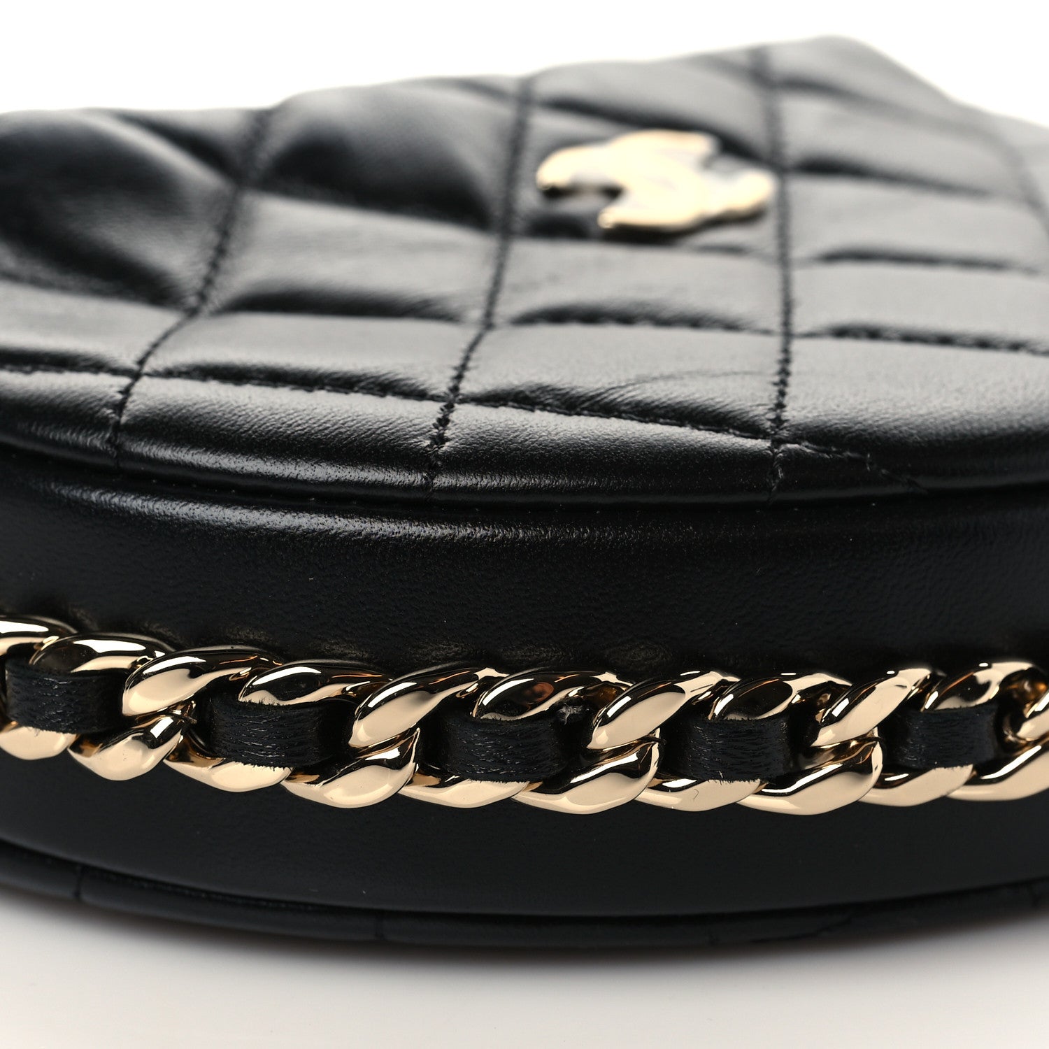 Chanel Quilted Chain Around Pouch Black 8 of 10