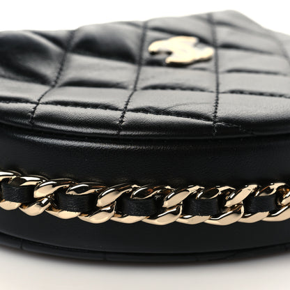 Chanel Quilted Chain Around Pouch Black 8 of 10