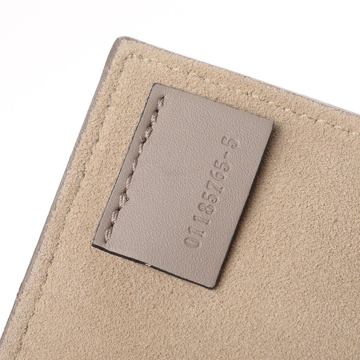 Calfskin Suede Medium Faye Shoulder Bag Motty Grey
