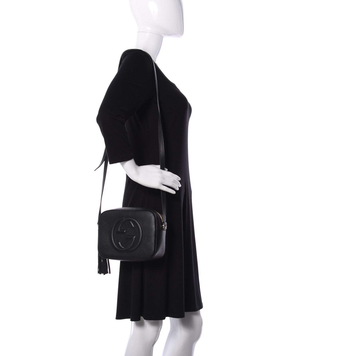 Gucci Pebbled Calfskin Small Soho Disco Bag Black 2 of 9