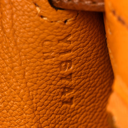 Hermes Epsom Horseshoe Kelly Sellier 25 Jaune D'Or Gold 7 of 10