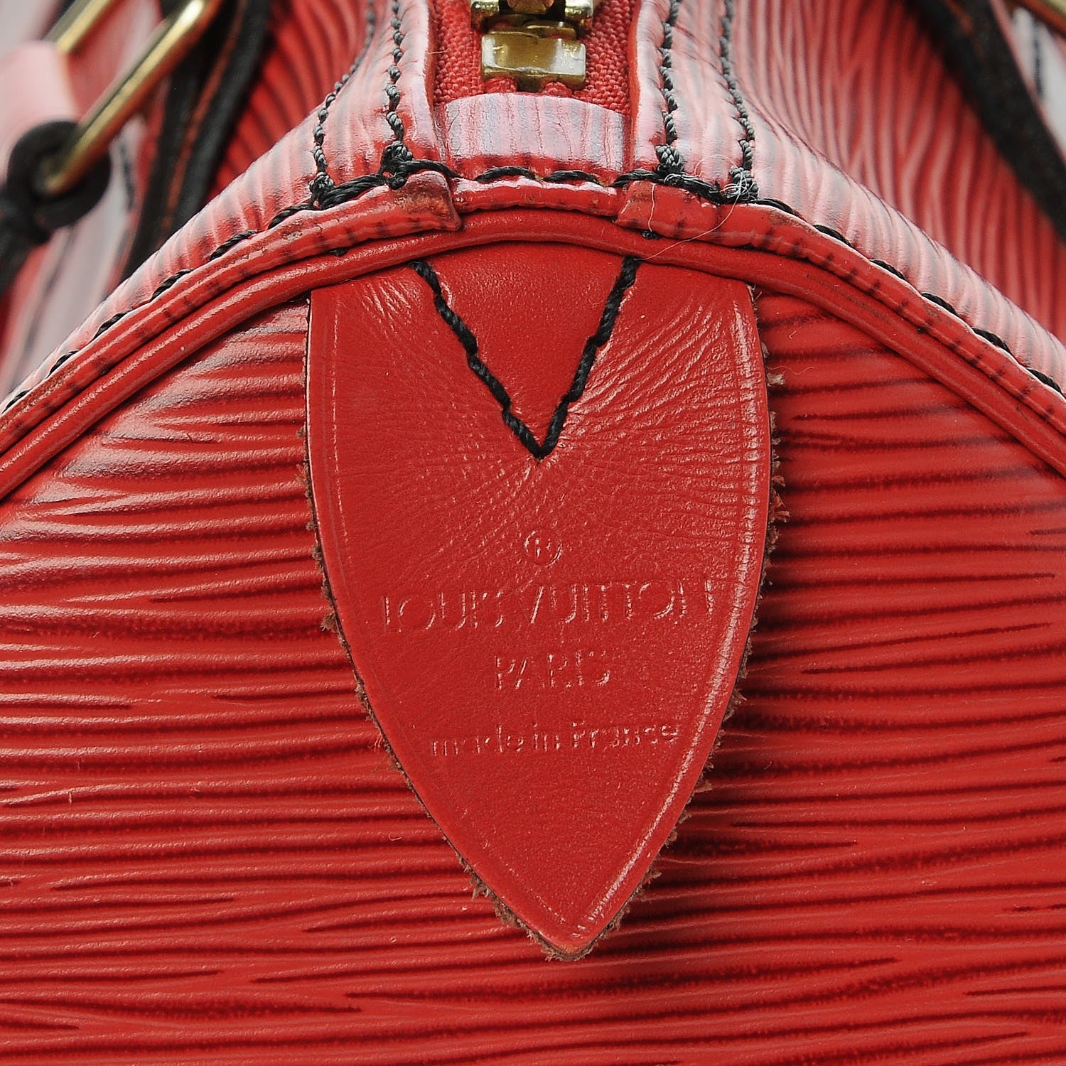 Louis Vuitton Epi Speedy 25 Castillan Red 7 of 10