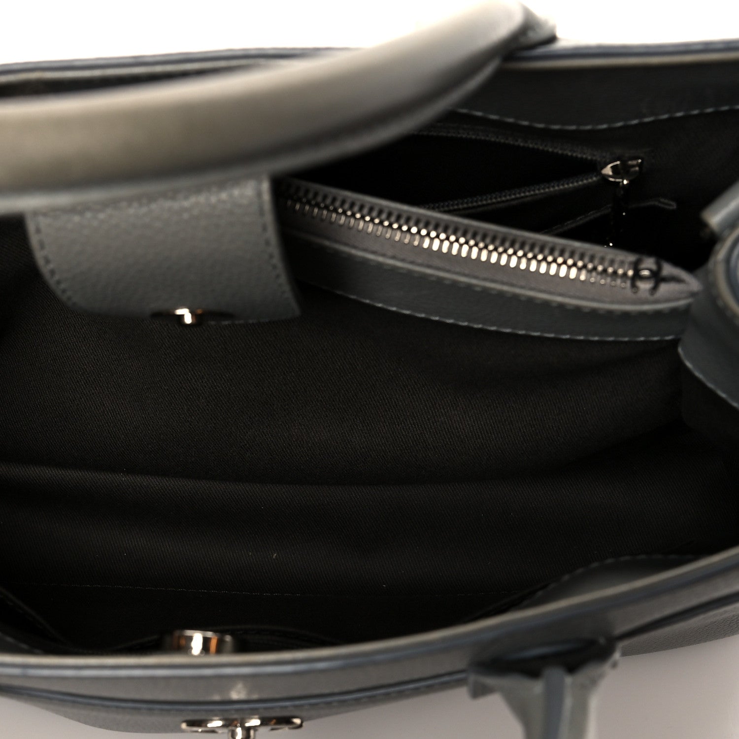 Chanel Grained Calfskin Small Neo Executive Shopper Tote Grey 6 of 20