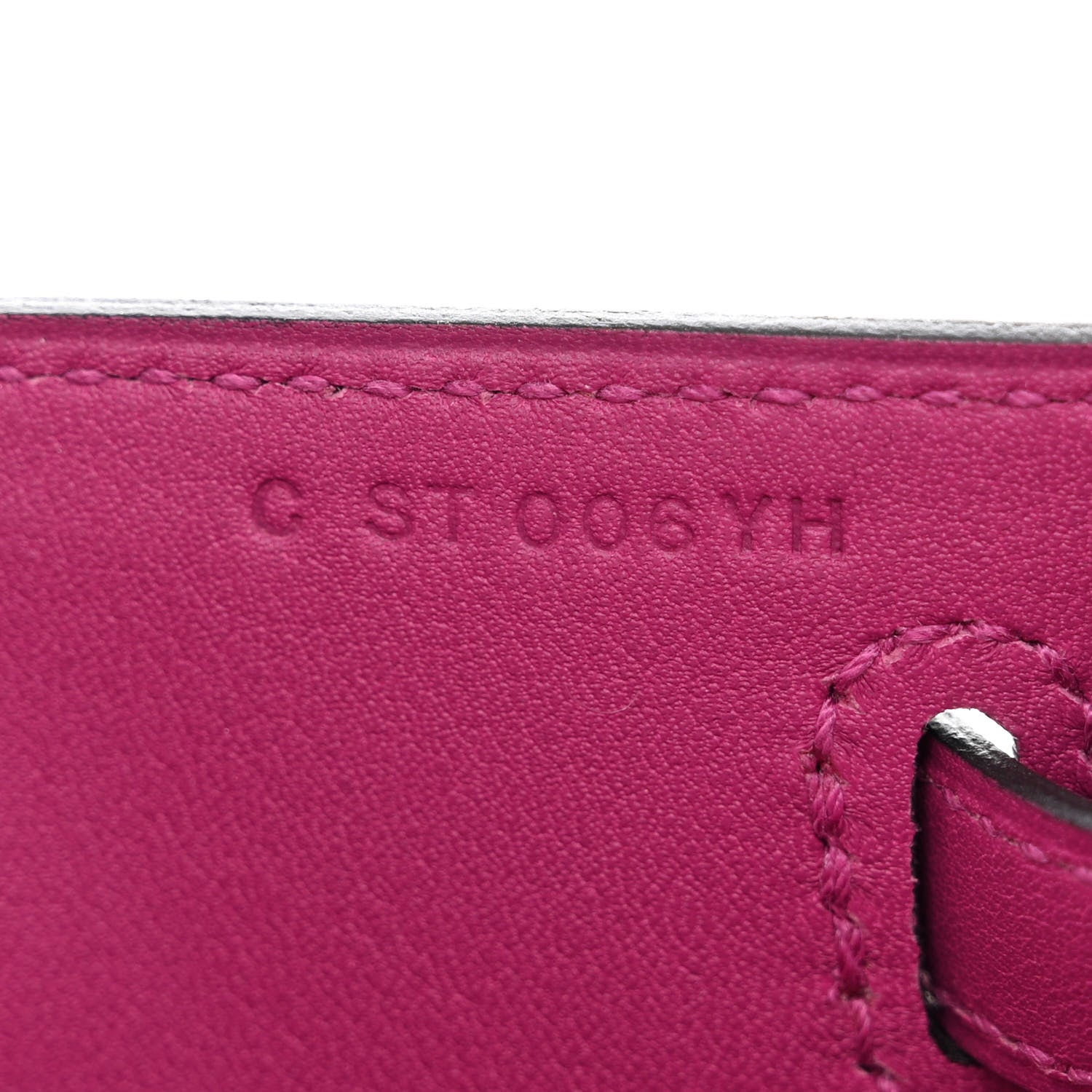 Hermes Swift Kelly Pochette Clutch Rose Pourpre 7 of 10