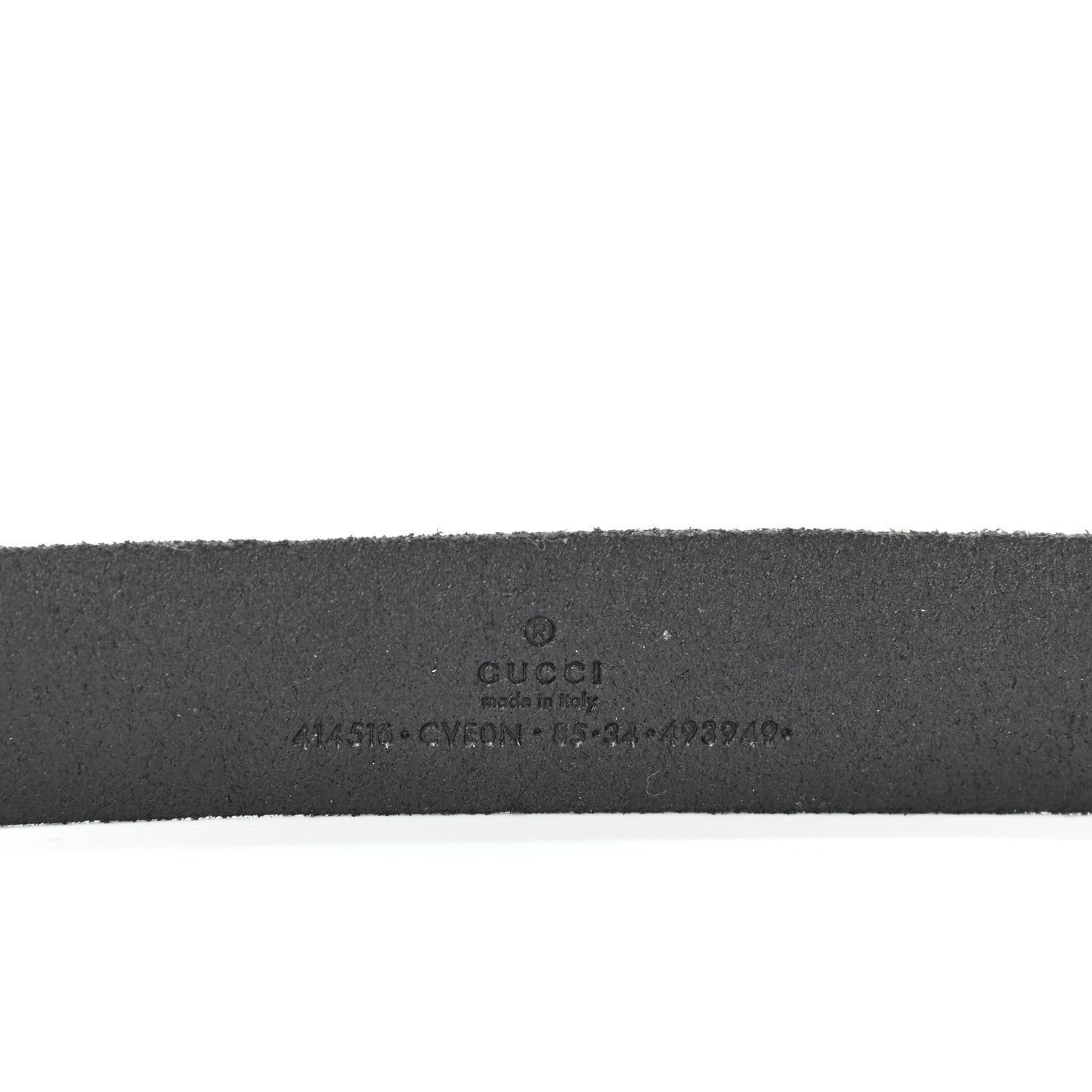 Gucci Faded Calfskin Double G 30mm Belt 85 34 Black 5 of 5