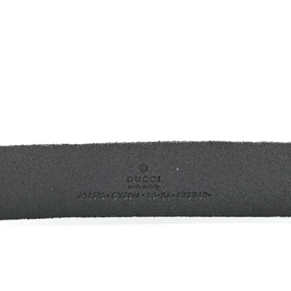Gucci Faded Calfskin Double G 30mm Belt 85 34 Black 5 of 5