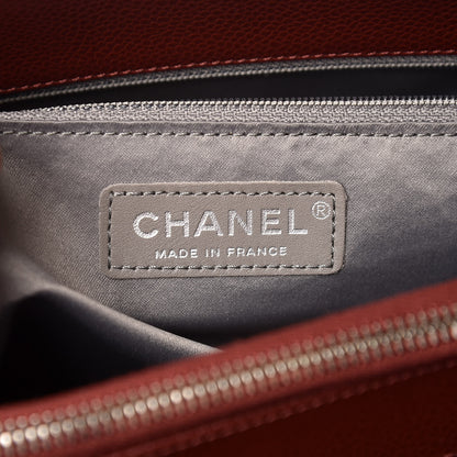 Chanel Caviar Quilted Grand Shopping Tote GST Dark Burgundy 6 of 7