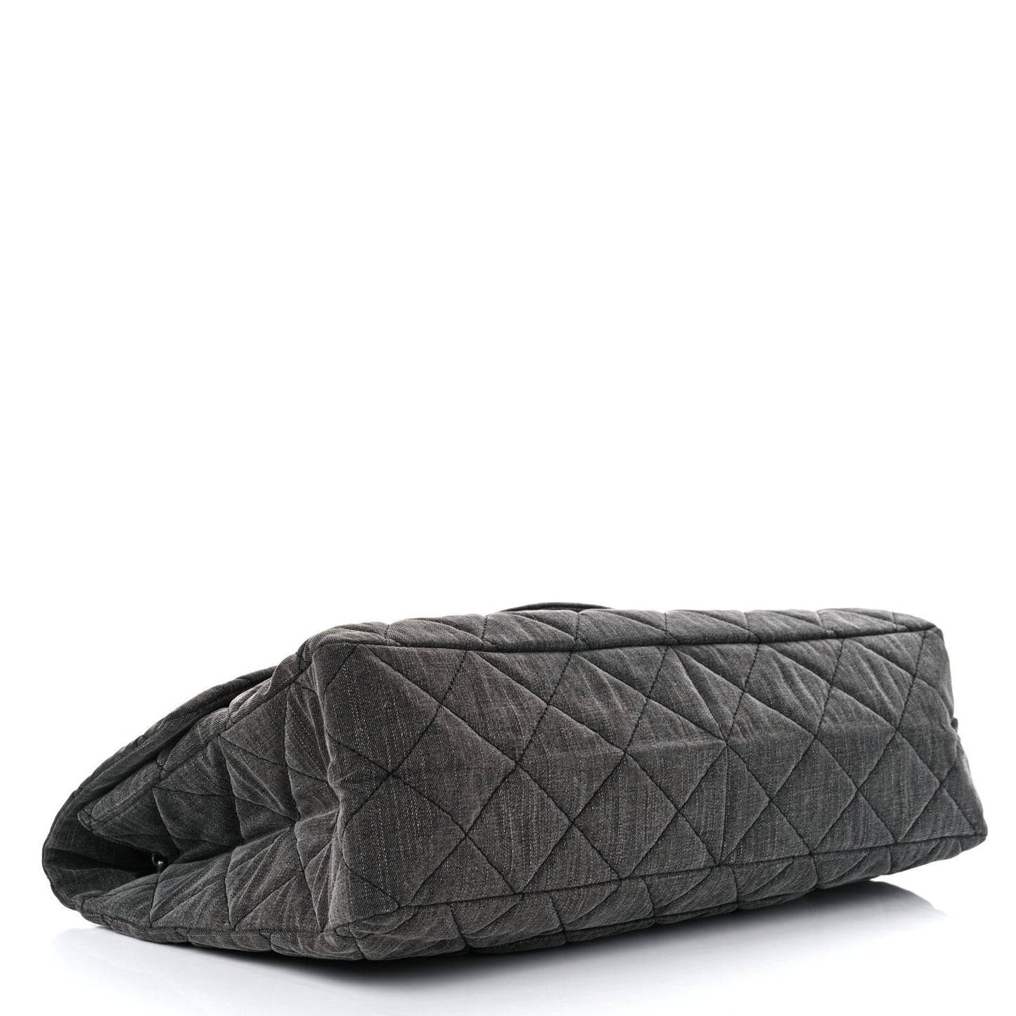 Denim Quilted XXL Reissue Flap Grey