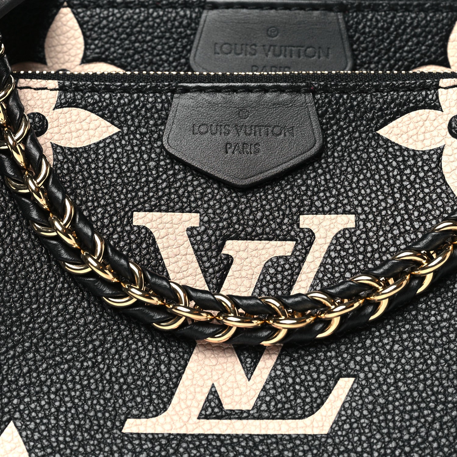 Louis Vuitton Empreinte Monogram Giant Multi Pochette Accessories Black Beige 8 of 11