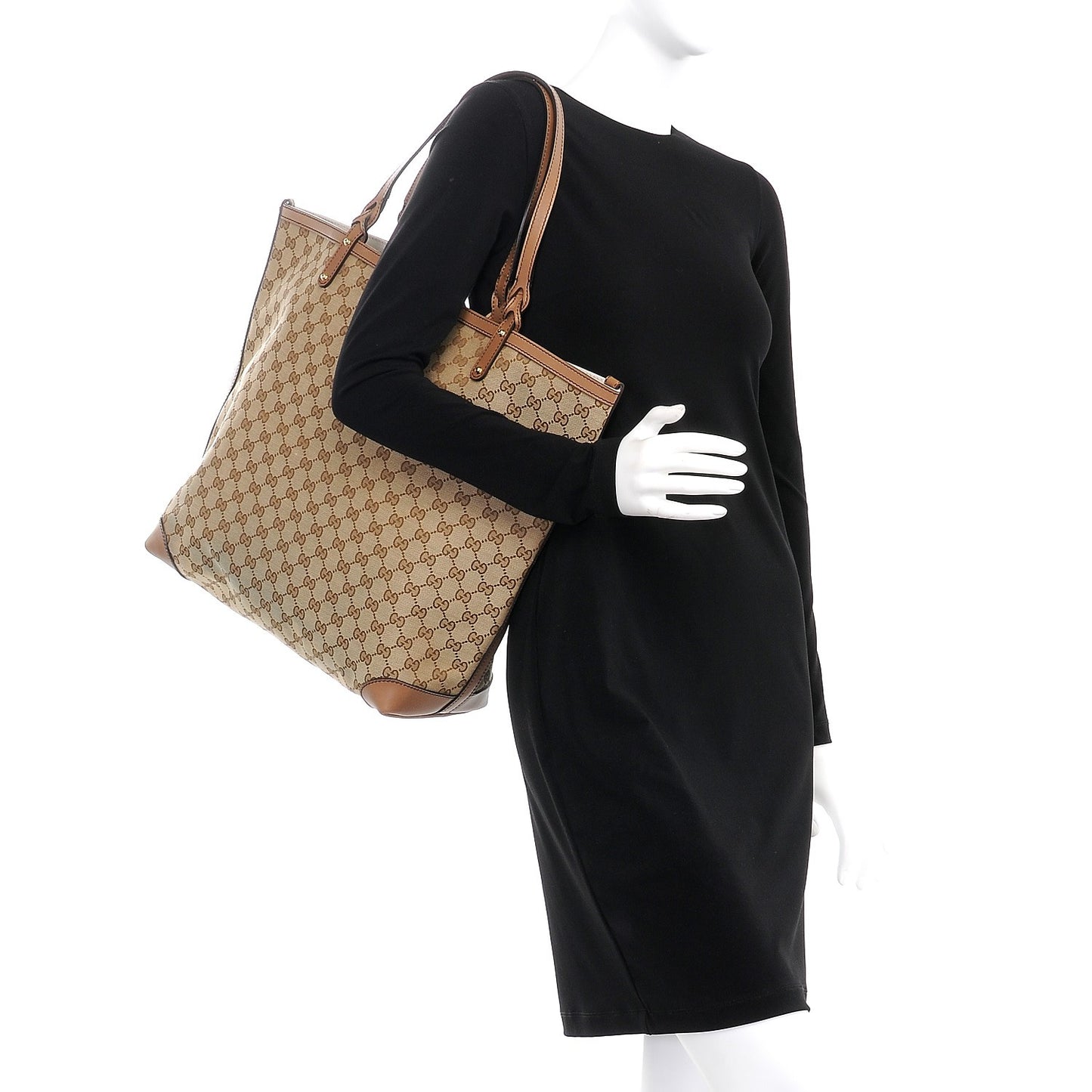 Monogram Large Craft Tote Light Brown