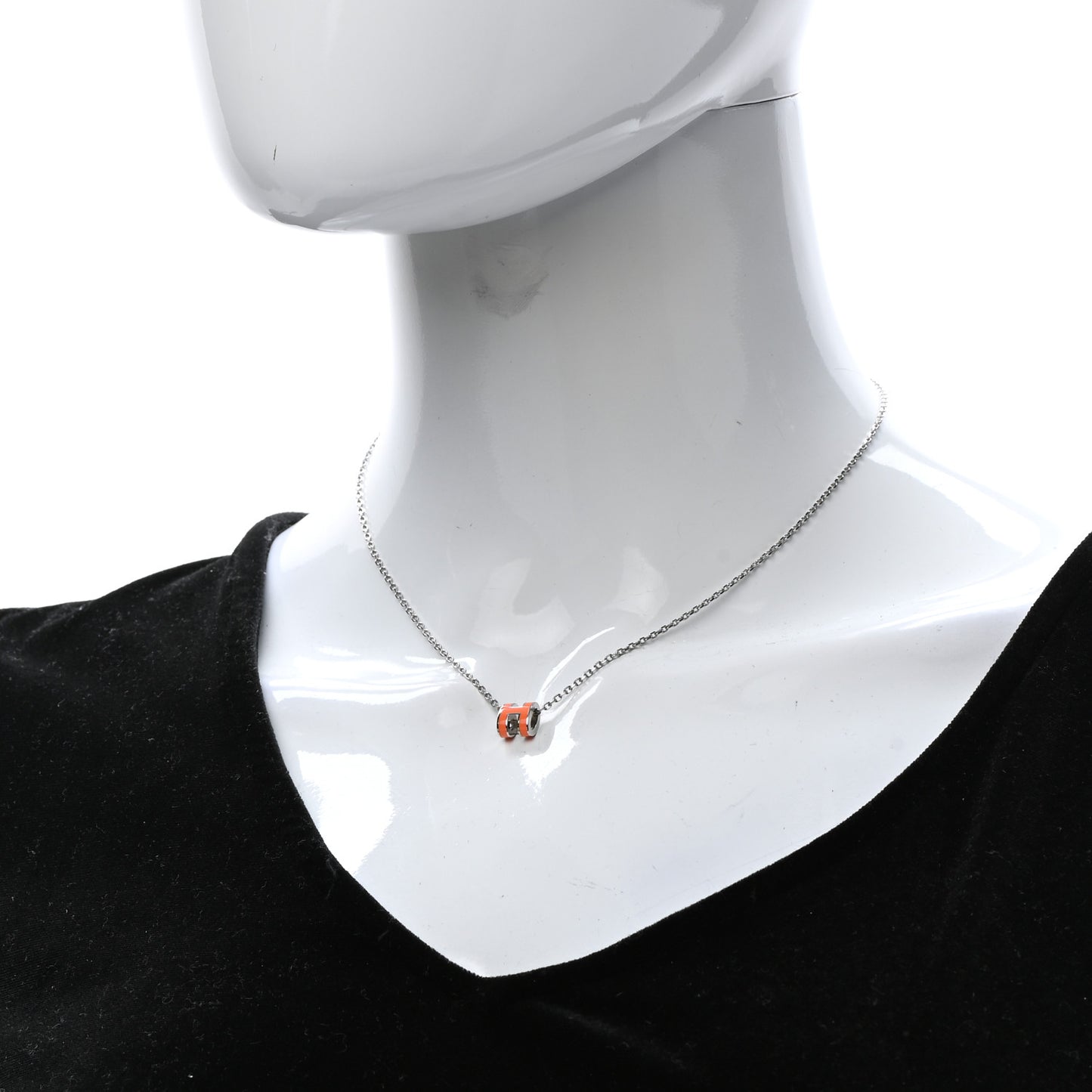 Palladium Mini Pop H Necklace Orange