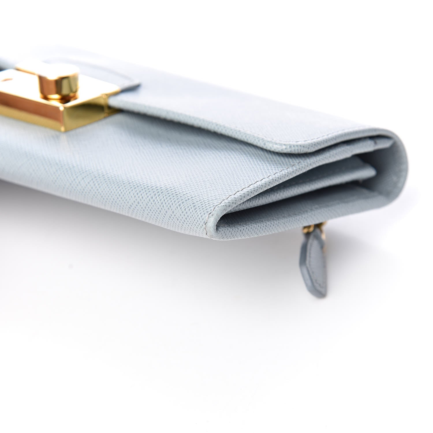 Prada Saffiano Continental Wallet Lago 9 of 11