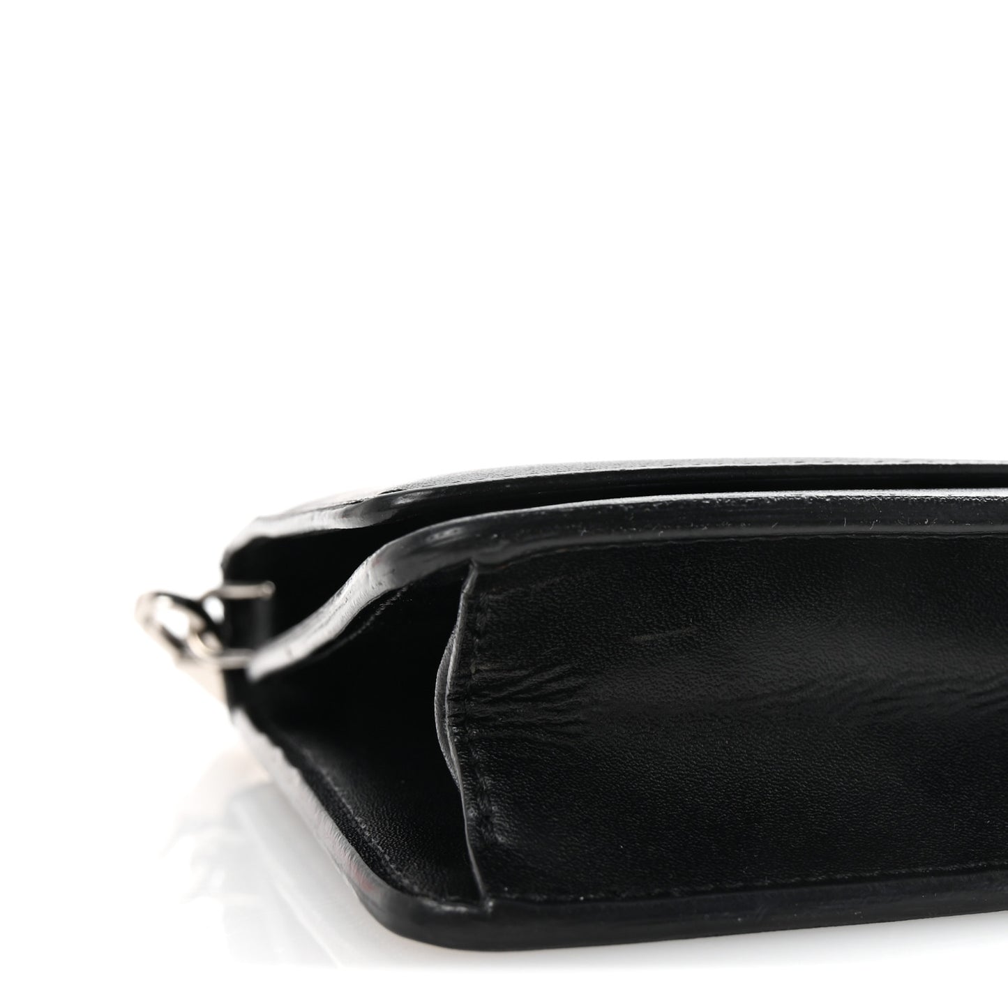 Calfskin Star Pandora Chain Wallet Black