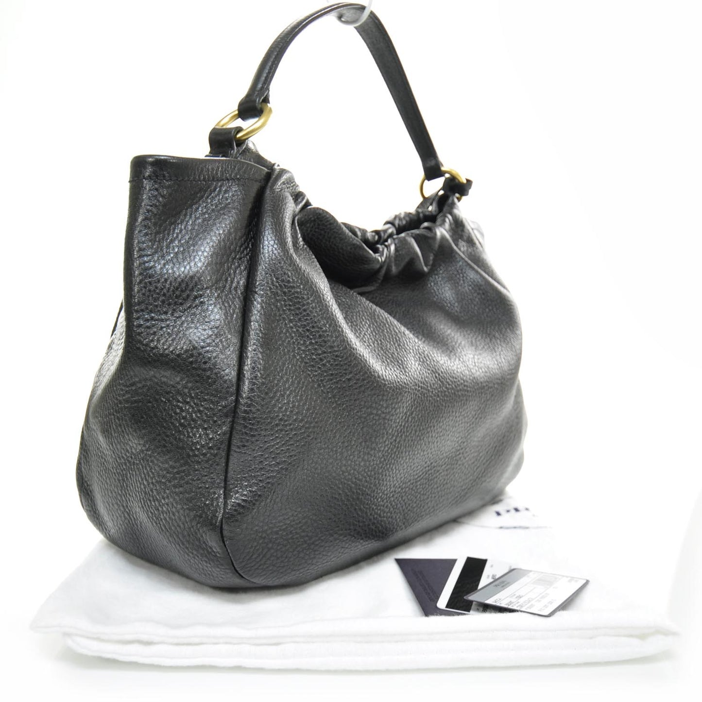 Deerskin Shoulder Bag Black