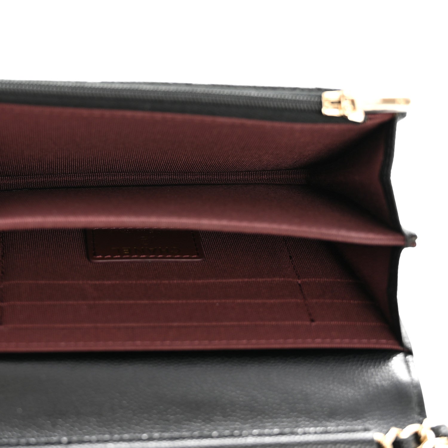 Chanel Caviar Quilted Mini Wallet On Chain WOC Black 5 of 11