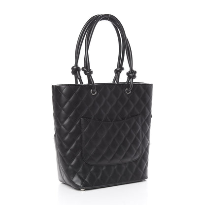 Chanel Calfskin Quilted Medium Cambon Tote Black 2 of 11