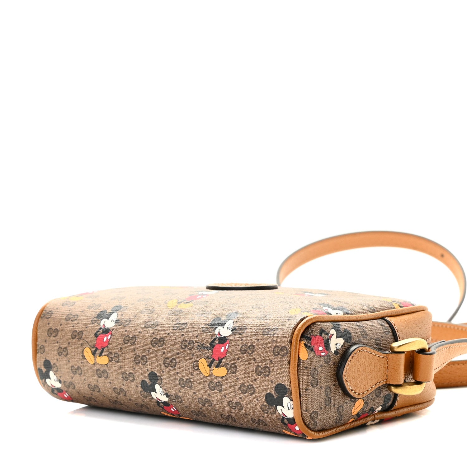 Gucci X DISNEY Mini Vintage GG Supreme Monogram Mickey Mouse Shoulder Bag Beige Vintage Sun Oil 5 of 8