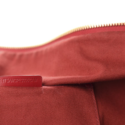 Burberry Haymarket Check Medium Salisbury Tote Military Red 14 of 15