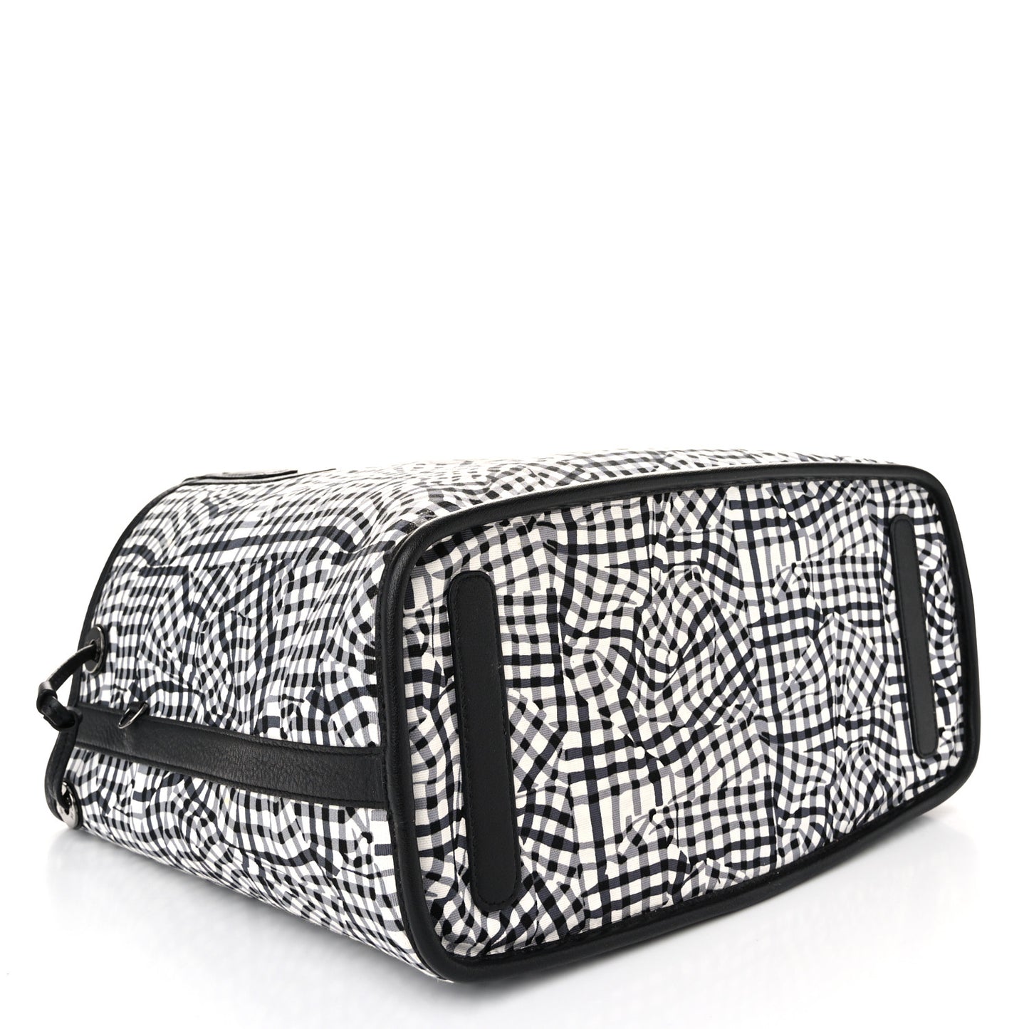Grained Calfskin Visetos Medium Liz Reversible Shopper Tote Black