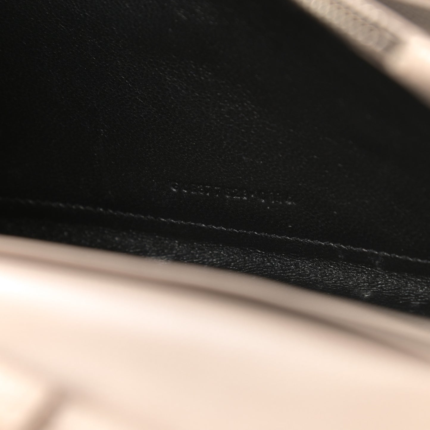 Grain De Poudre Matelasse Chevron Monogram Chain Wallet Rose Poudre