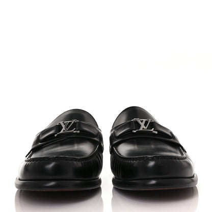 Louis Vuitton Calfskin Major Open Back Loafer 8 Black 2 of 8