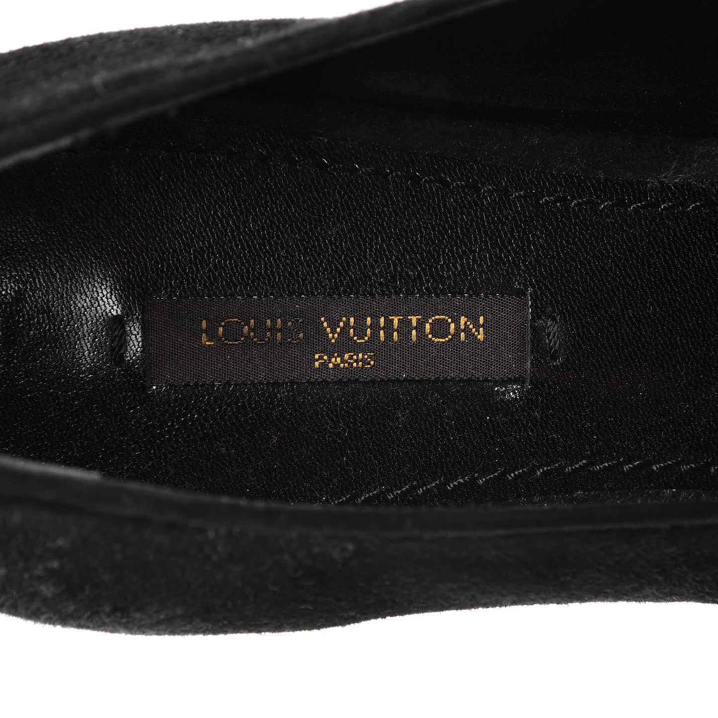 Suede Preppy Flat Loafers 39 Black