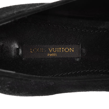 Louis Vuitton Suede Preppy Flat Loafers 39 Black 7 of 8