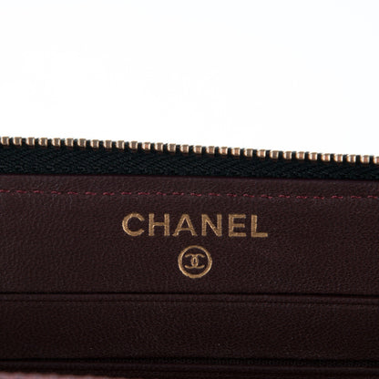 Chanel Lambskin Quilted Small Trendy CC Zip Around Wallet Black 6 of 8
