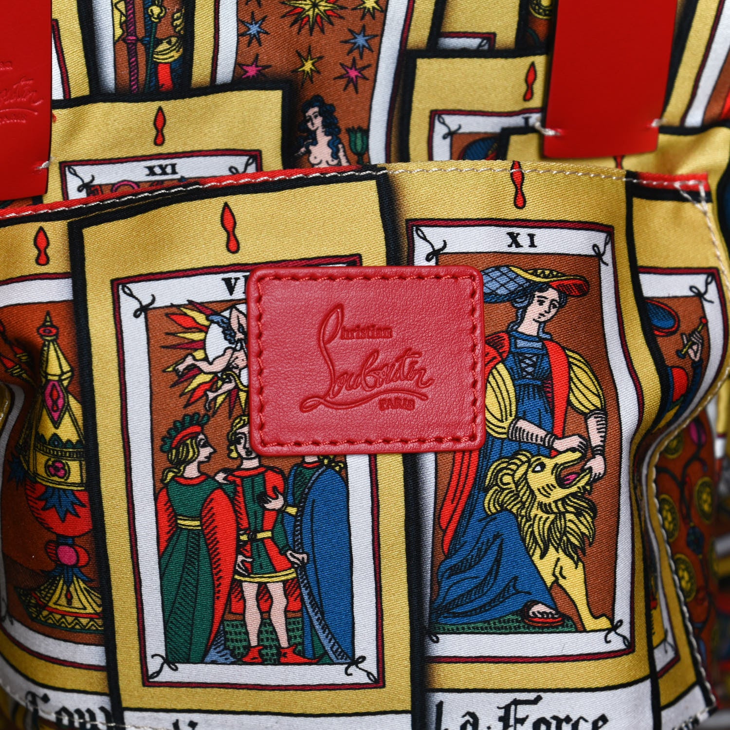 Christian Louboutin Canvas Embroidered Calfskin Caracaba Tote Multicolor 5 of 12