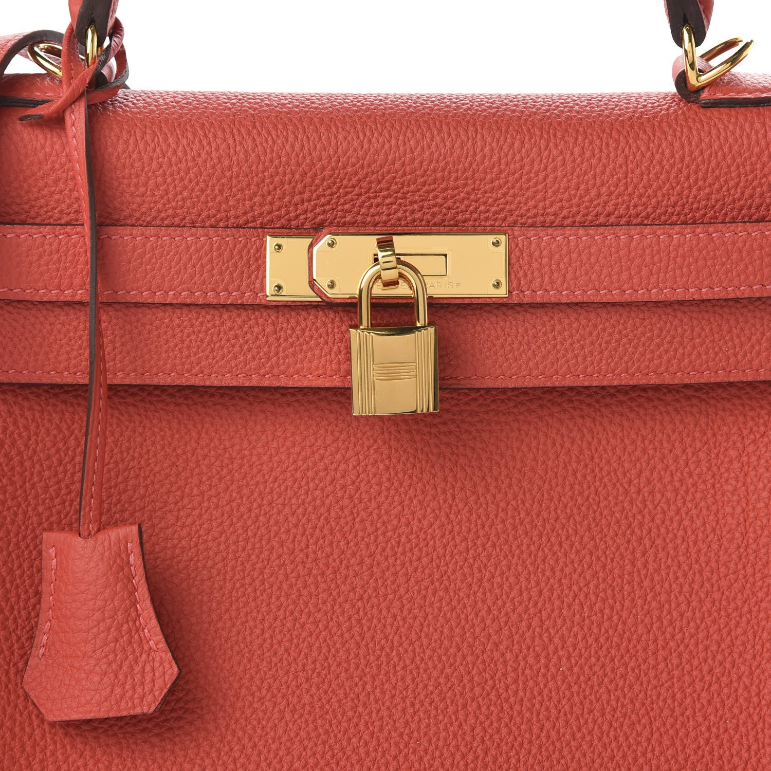Hermes Togo Kelly Retourne 28 Rouge Pivoine 10 of 10