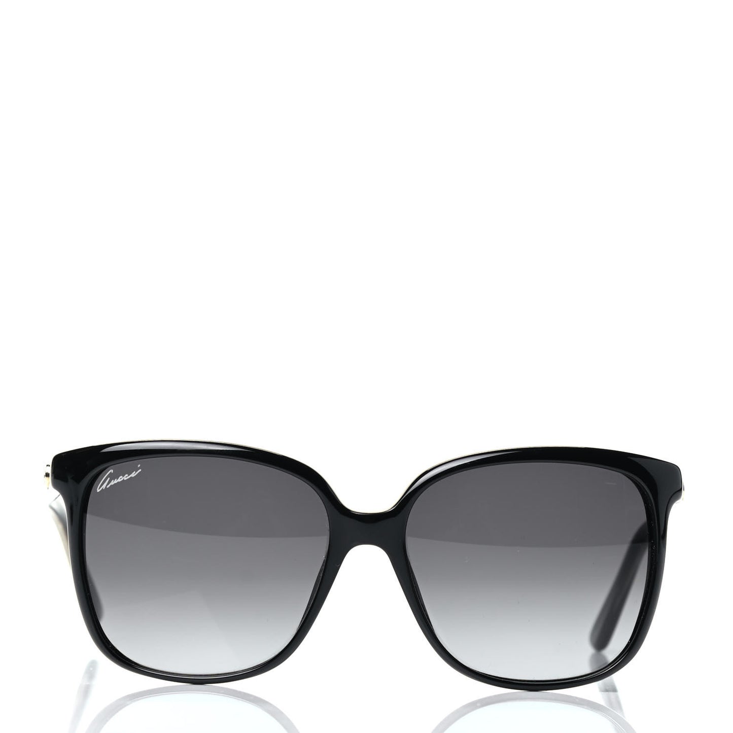 Acetate Square Frame Oversized Sunglasses GG3696/S Black Crystal