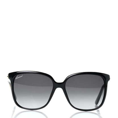 Gucci Acetate Square Frame Oversized Sunglasses GG3696/S Black Crystal 2 of 6