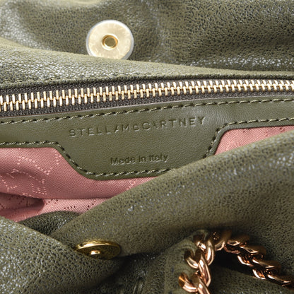 Stella McCartney Shaggy Deer Small Falabella Fold Over Tote Olive 6 of 7