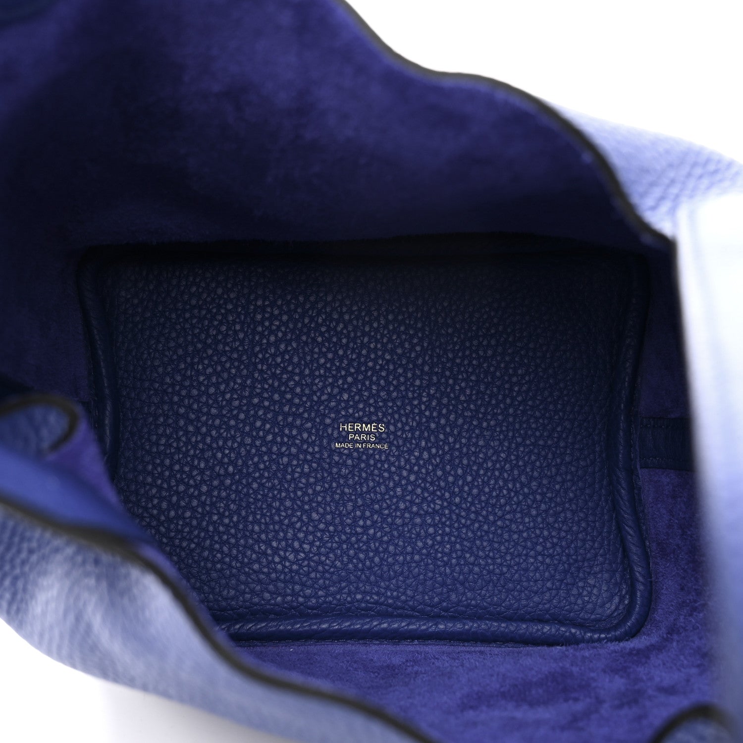Hermes Taurillon Clemence Picotin Lock 18 PM Bleu Electrique 6 of 11