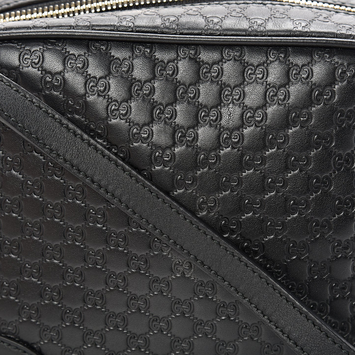 Microguccissima Mini Bree Messenger Bag Black