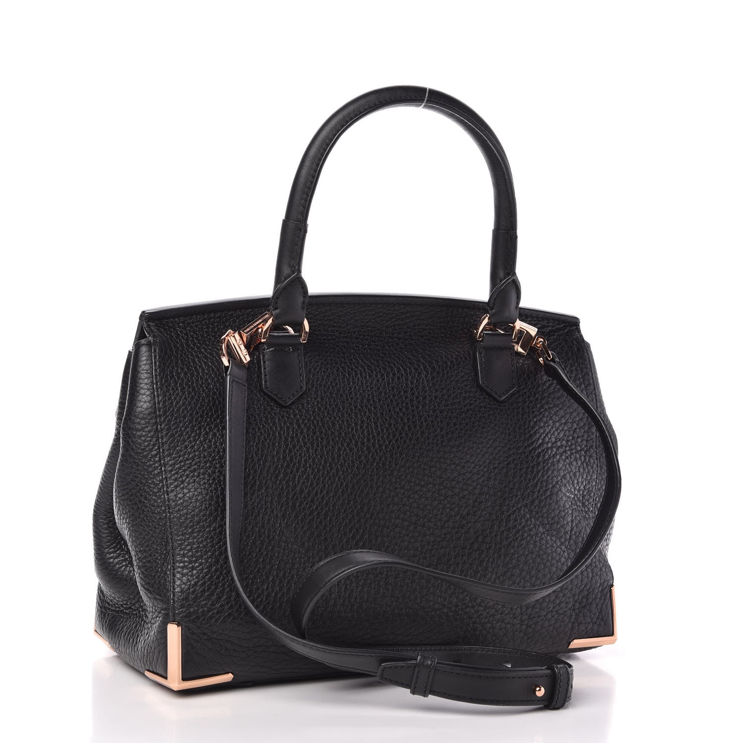 Alexander Wang Calfskin Large Marion Black Rose Gold Hardware 3 of 9