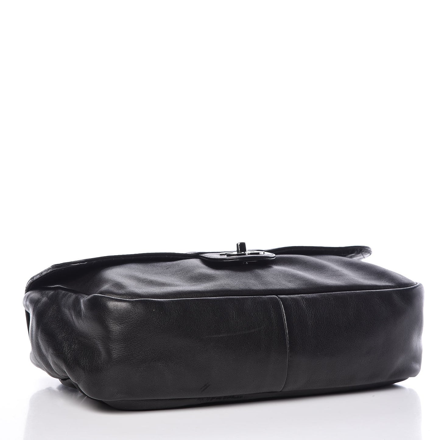 Lambskin Medium Soft and Chain Flap Black