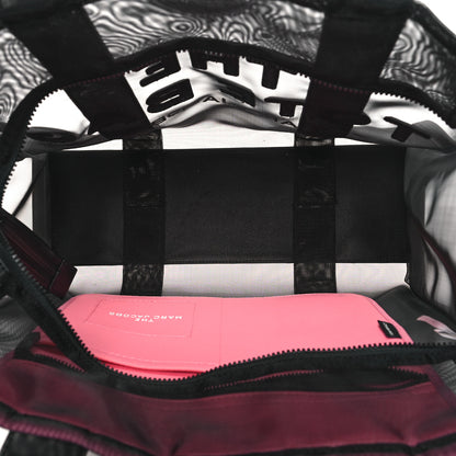 Marc Jacobs Nylon The Mesh Large Tote Bag Black Pink 5 of 10
