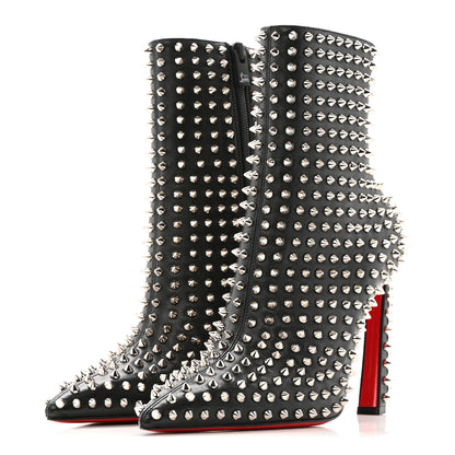 Christian Louboutin Nappa Condora Booty Spikes 100 Ankle Boots 37 Black 4 of 9