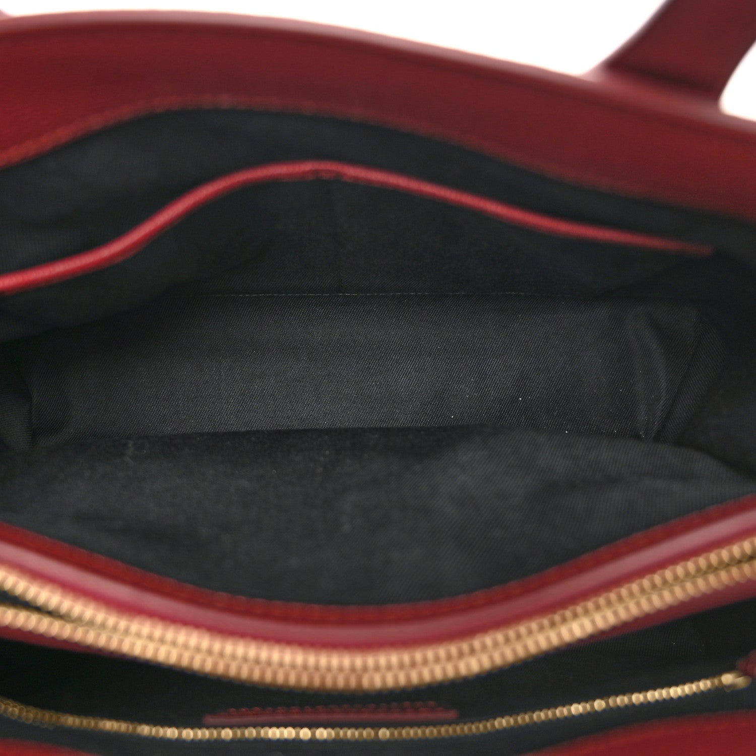 Burberry Grainy Calfskin House Check Medium Banner Tote Mahogany Red 5 of 10
