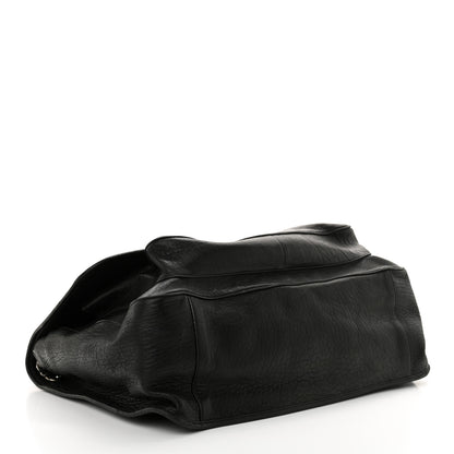 Saint Laurent Grained Lambskin Monogram Oversized Niki Chain Satchel Black 3 of 13