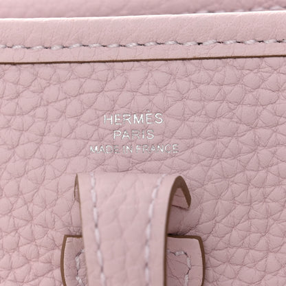 Hermes Taurillon Clemence Evelyne TPM Mauve Pale 6 of 10