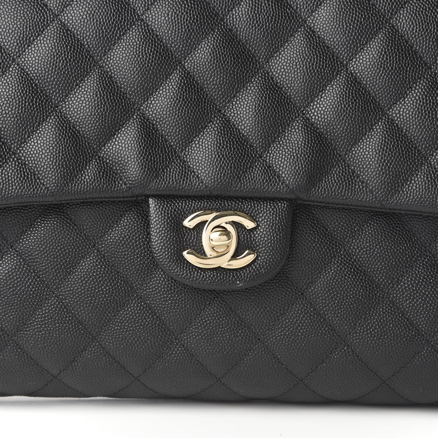 Chanel Caviar Quilted Flap Clutch Black 10 of 10