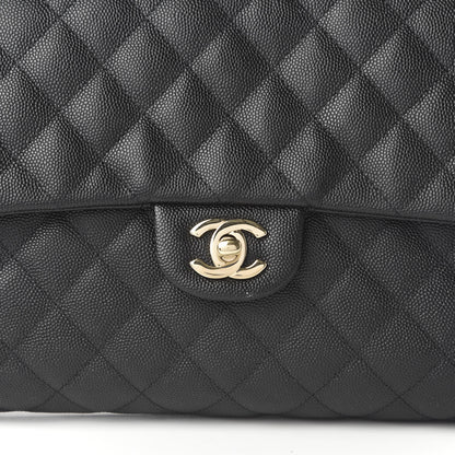 Chanel Caviar Quilted Flap Clutch Black 10 of 10