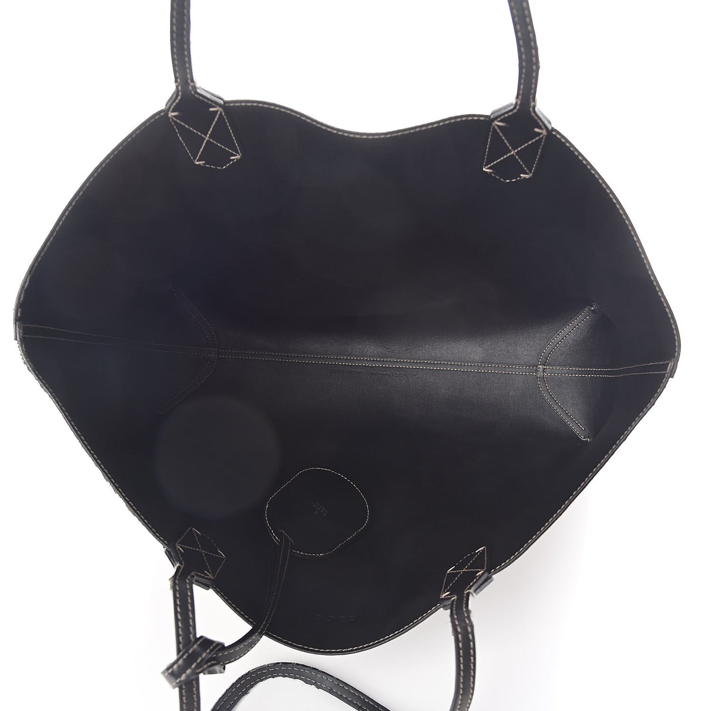 Calfskin GG Supreme Monogram Medium Reversible Tote Black